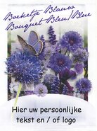 Uitdeelzakje Boeketje Blauw zaden