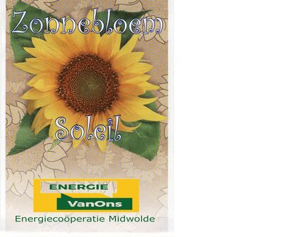1000 uitdeelzakjes Biologische Zonnebloemzaden met uw tekst/logo