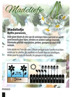 Uitdeelzakje Madeliefzaden