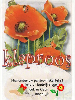 Uitdeelzakje Papaver zaden