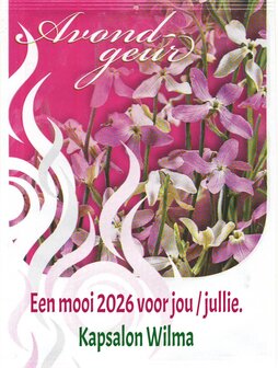 100x Avondgeur / Matholia met Nieuwjaars tekst