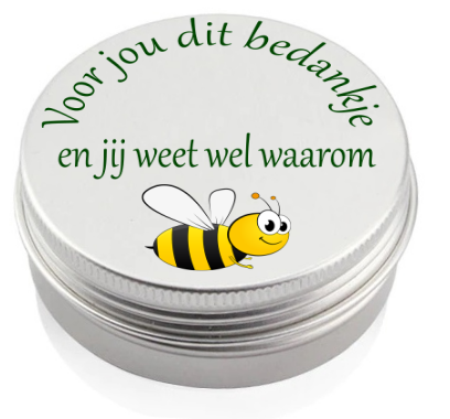 Bewaardoosje met een bloemzadenmengsel