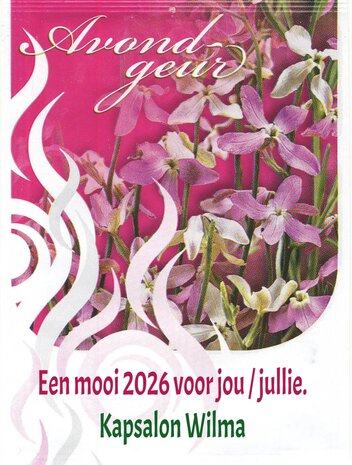 100x Avondgeur / Matholia met Nieuwjaars tekst