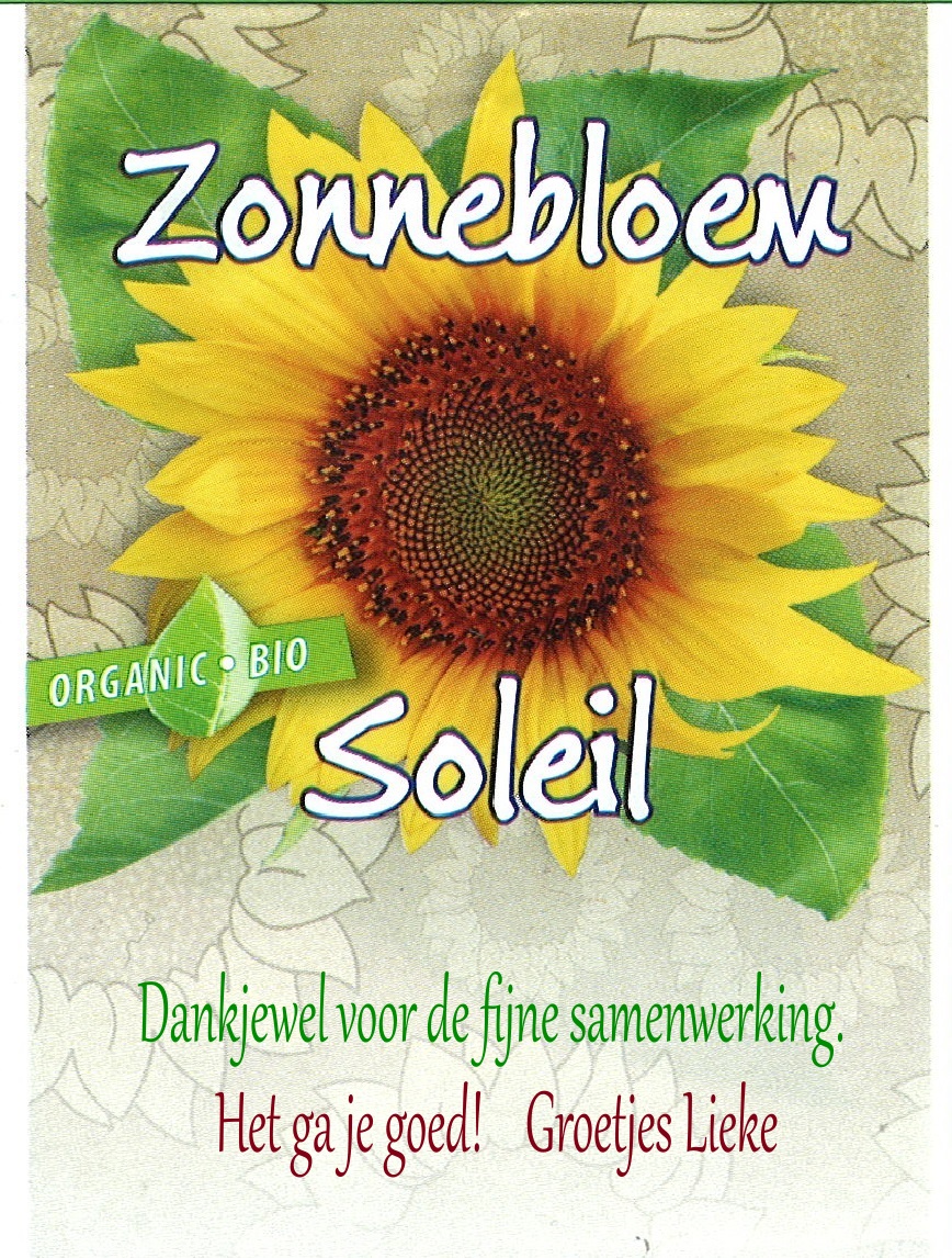 Uitdeelzakje Zonnebloemzaden